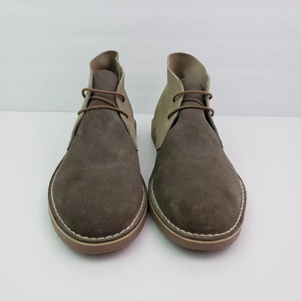 Robert Wayne Greyson Mens Size 11 D Beige Taupe Suede Leather Chukka Boots